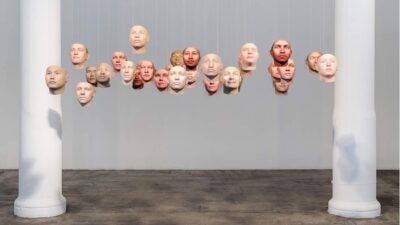 Diverse portretten gemaakt door het DNA van Chelsea Manning af te lezen. Onderdeel van het kunstwerk Probably Chelsea door Heather Dewey-Hagborg.